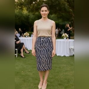 Anne Klein Floral Wrap Skirt - Chic & Versatile Design